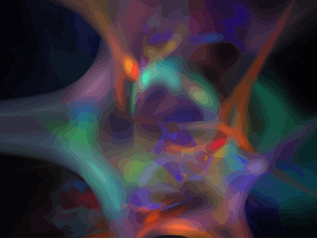 Vector Illustration of digital fractalのイラスト素材