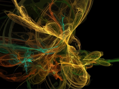 Vector Illustration of digital fractalのイラスト素材