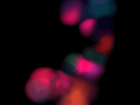 Vector Illustration of digital fractal