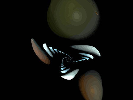 Vector Illustration of digital fractalのイラスト素材