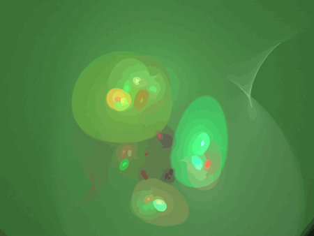 Vector Illustration of digital fractal