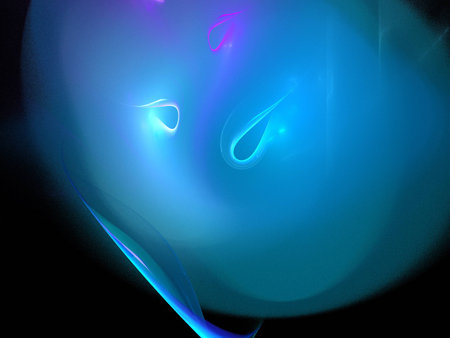Digital Fractal on Black