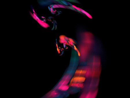 Digital Fractal on Black