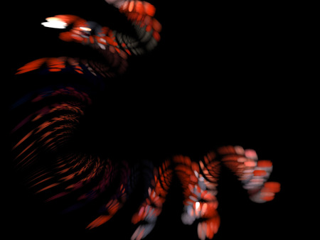 Digital Fractal on Black