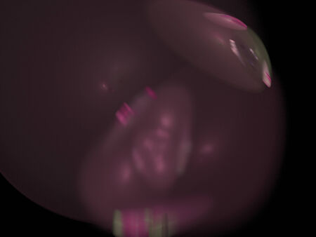 Digital Fractal on Blackの写真素材