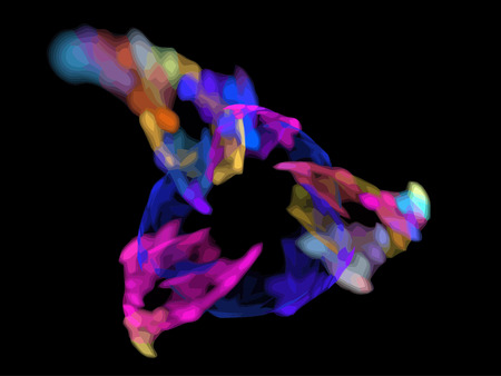 Vector Illustration of digital fractalのイラスト素材