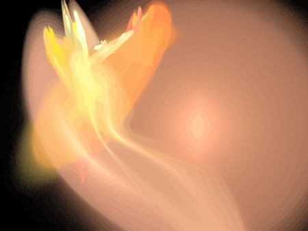 Vector Illustration of digital fractalのイラスト素材