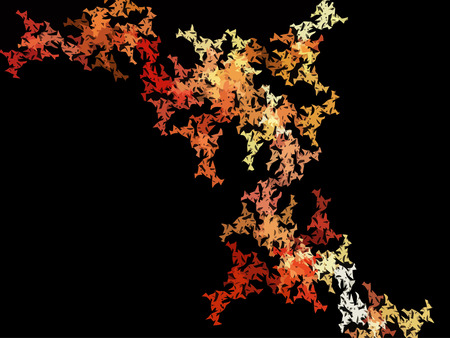 Vector Illustration of digital fractalのイラスト素材