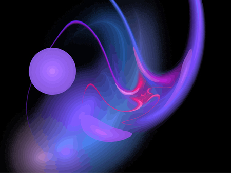 Vector Illustration of digital fractalのイラスト素材