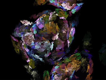 Vector Illustration of digital fractalのイラスト素材