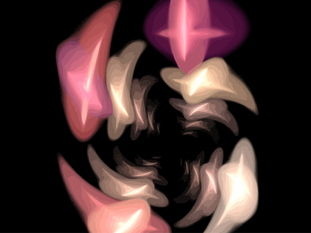 Illustration of digital fractalのイラスト素材