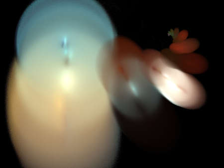 Digital Fractal on Blackの写真素材