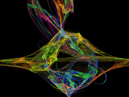 Vector Illustration of digital fractalのイラスト素材