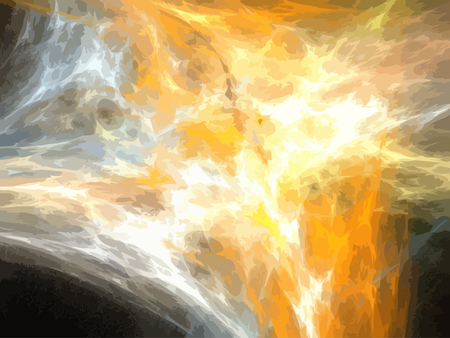 Vector Illustration of digital fractalのイラスト素材