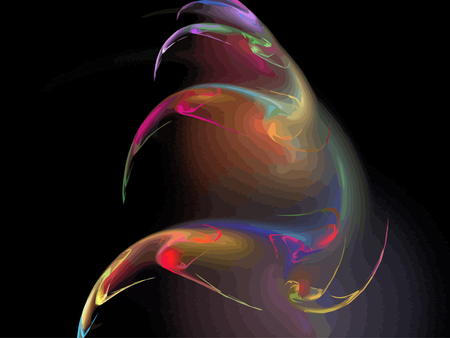 Vector Illustration of digital fractalのイラスト素材