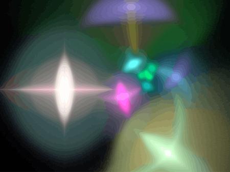 Vector Illustration of digital fractalのイラスト素材