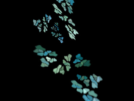 Vector Illustration of digital fractalのイラスト素材