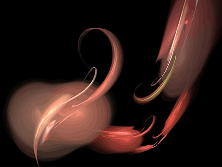 Vector Illustration of digital fractalのイラスト素材