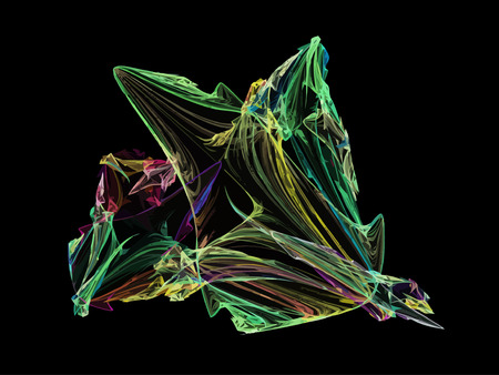 Vector Illustration of digital fractalのイラスト素材