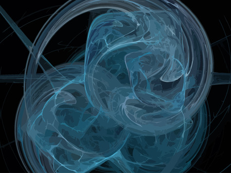 Vector Illustration of digital fractalのイラスト素材