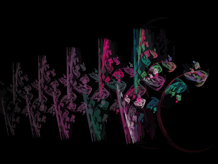 Illustration of digital fractalのイラスト素材