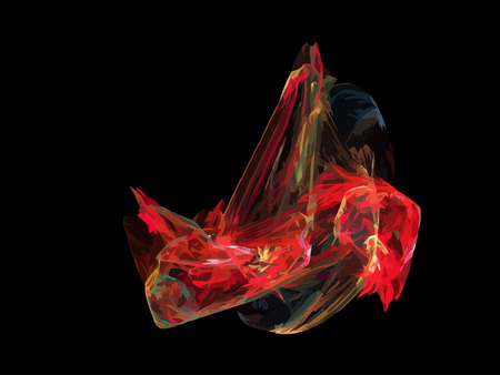 Vector Illustration of digital fractalのイラスト素材