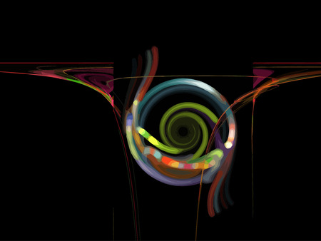 Vector Illustration of digital fractalのイラスト素材