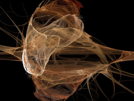 Vector Illustration of digital fractalのイラスト素材