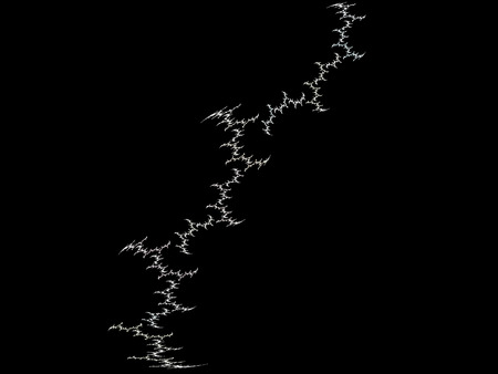 Digital Fractal on Blackの写真素材