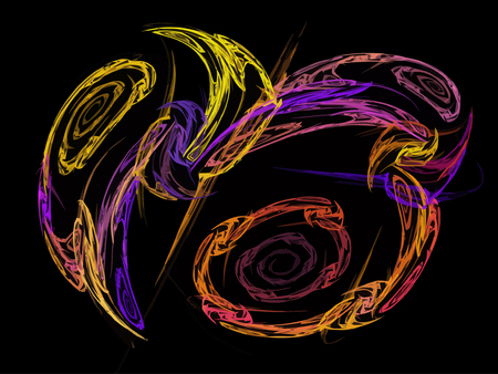 Vector Illustration of digital fractalのイラスト素材