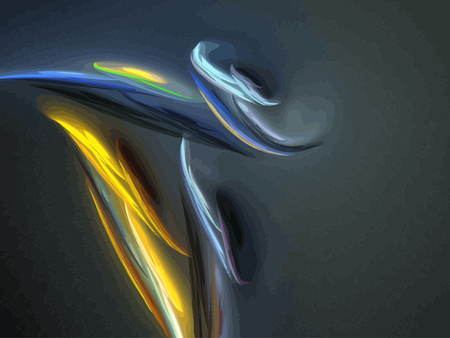 Vector Illustration of digital fractalのイラスト素材