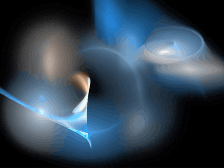 Vector Illustration of digital fractalのイラスト素材