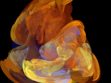 Vector Illustration of digital fractalのイラスト素材