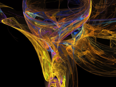 Vector Illustration of digital fractalのイラスト素材