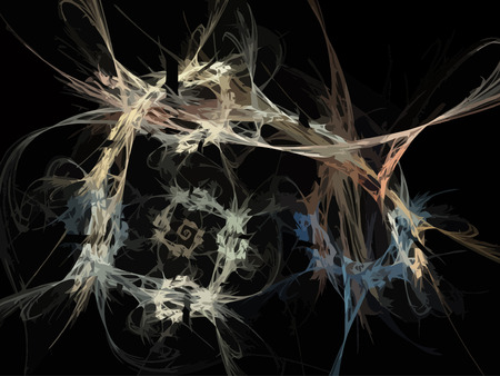 Vector Illustration of digital fractalのイラスト素材