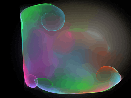 Vector Illustration of digital fractalのイラスト素材