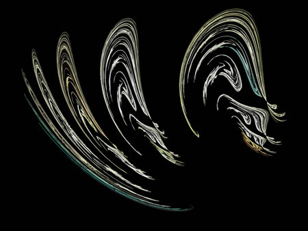 Vector Illustration of digital fractalのイラスト素材