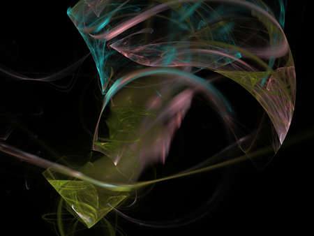 Digital Fractal on Black