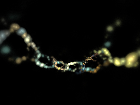 Digital Fractal on Black