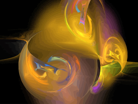 Vector Illustration of digital fractalのイラスト素材