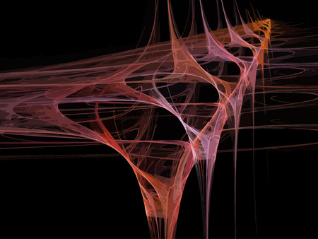 Vector Illustration of digital fractalのイラスト素材