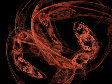 Illustration of digital fractalのイラスト素材