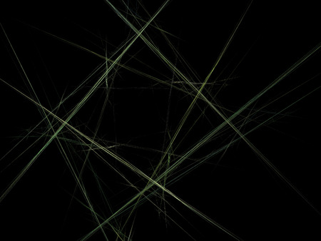 Digital Fractal on Black