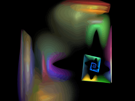 Illustration of digital fractalのイラスト素材