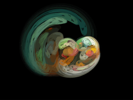 Illustration of digital fractalのイラスト素材