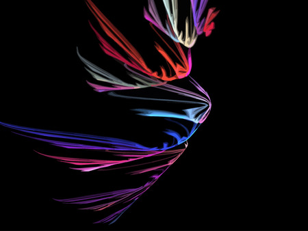 Vector Illustration of digital fractalのイラスト素材