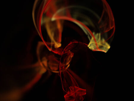 Digital Fractal on Black