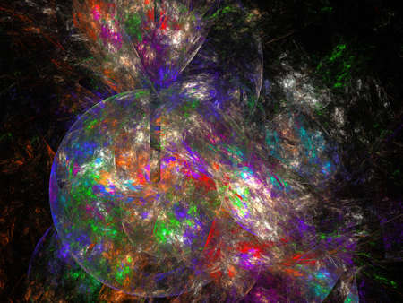 Digital Fractal on Black