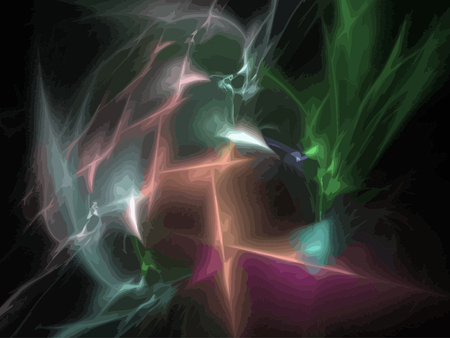 Vector Illustration of digital fractalのイラスト素材