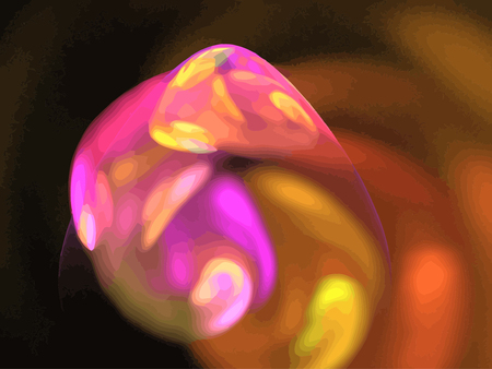 Vector Illustration of digital fractalのイラスト素材